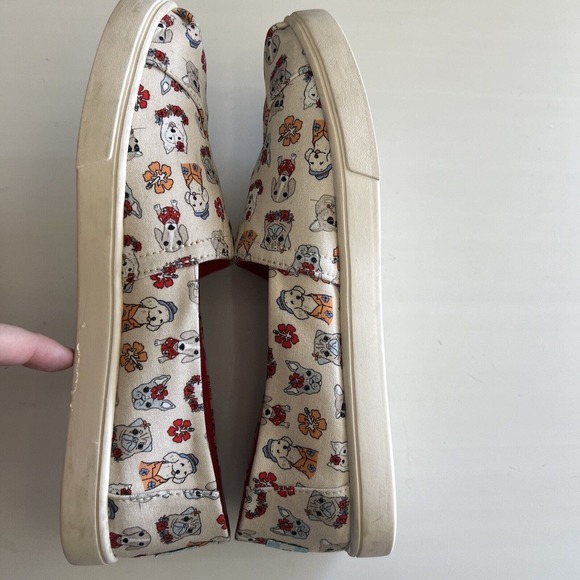 Toms Women Alpargatas Cupsole Canvas OrthoLite Natural Tropical Dog Print‎ 8.5 - Picture 14 of 16